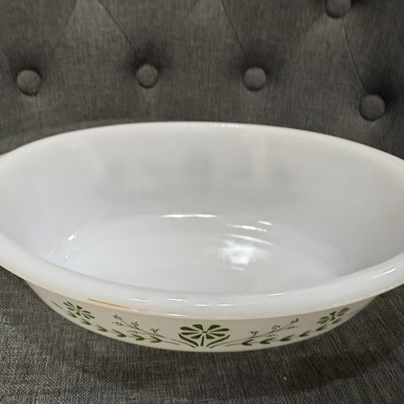 Vintage Glasbake Green Daisy 1 QT Casserole Baking Dish #J235 - Picture 5 of 6